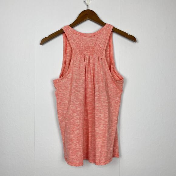 LOFT | Bundle 2 Navy White Stripe Linen Casual Top & Red White Racerback Tank - Picture 8 of 11